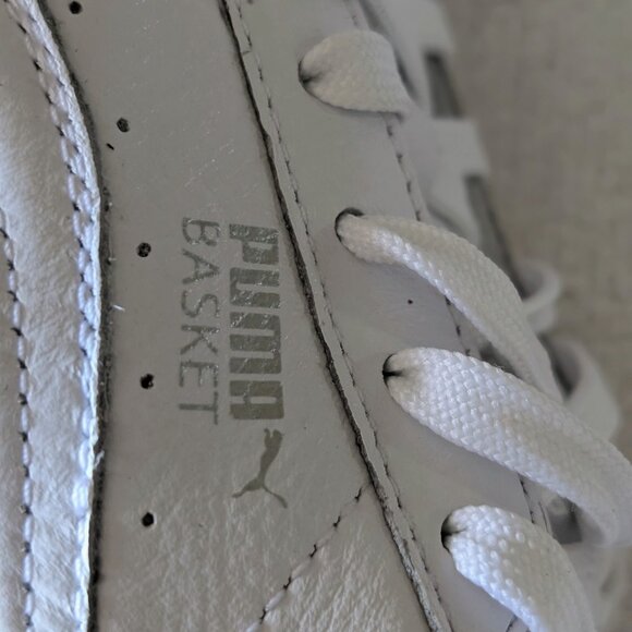 PUMA Basket Classic White & Teal Sneakers – Women’s (EUR 37) - Picture 11 of 12